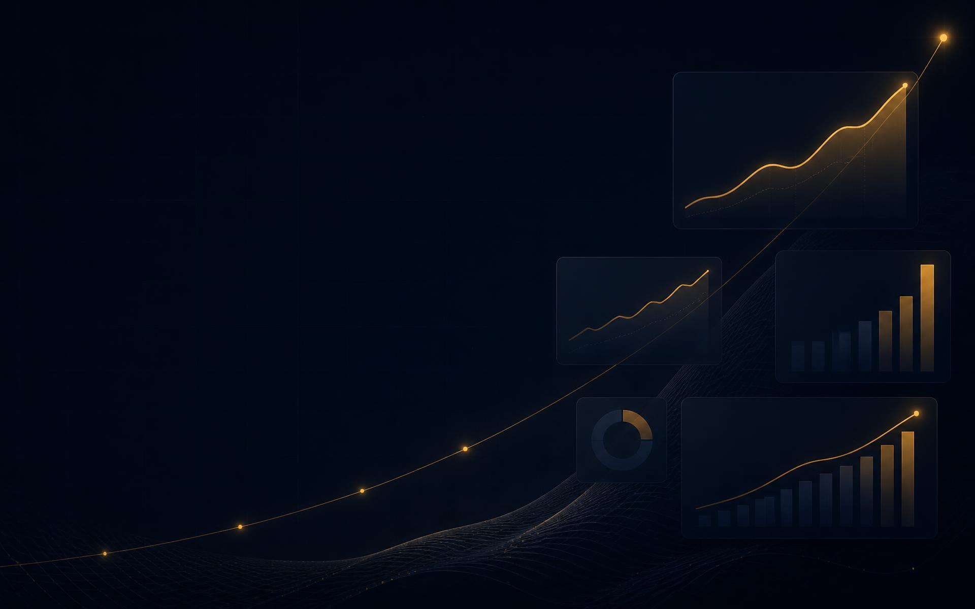 Abstract marketplace analytics showing ROAS, ad spend and revenue growth